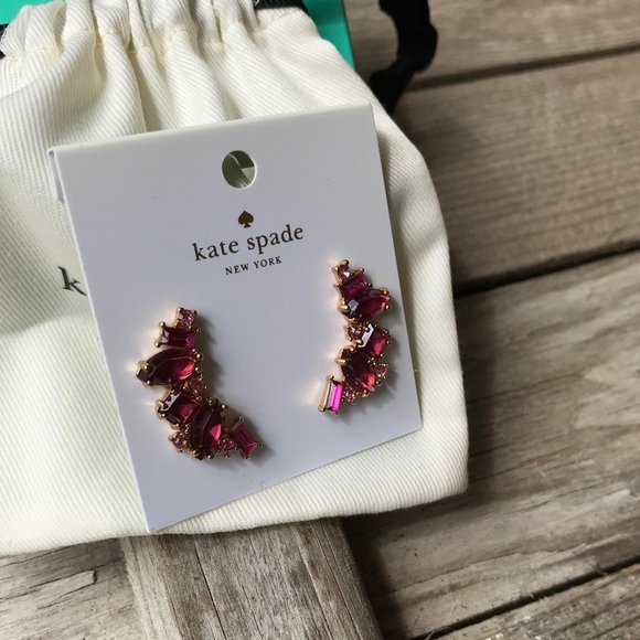 Kate Spade berry Multi Cluster Earrings - Picture 5 of 8